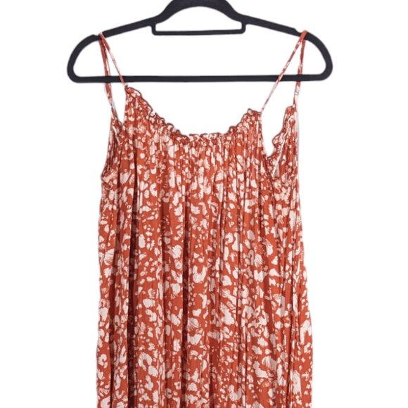 Anthropologie Flounced Maxi Lounge Dress Size XS - Picture 3 of 7